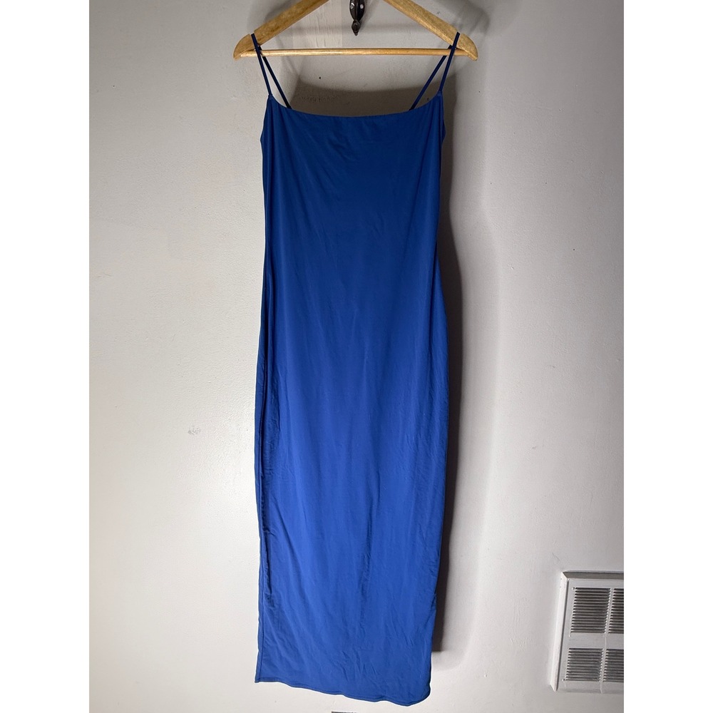 Skims Fits Everybody Cami Slip Dress Cobalt royal blue size XL